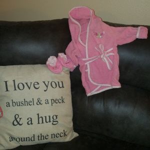 🦋Spasilk 0-9mos ROBE & SLIPPERS🦋